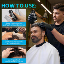 Carica l'immagine nel visualizzatore di Gallery, Cera in polvere per capelli uomo, Polvere Volumizzante Capelli, Superfici opache, 24 ore per mantenere tutto il giorno, 