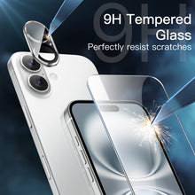 Carica l'immagine nel visualizzatore di Gallery, JETech Cover 5 in 1 per iPhone 16, Anti-Ingiallimento, Trasparente