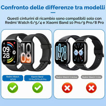 Carica l'immagine nel visualizzatore di Gallery, 2 Cinturini Compatibili con Redmi Watch 6/5/4, Miband 10 Pro/9Pro/8 Pro