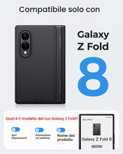 Carica l'immagine nel visualizzatore di Gallery, Cover per Samsung Galaxy Z Fold 8 con Supporto, 2026, Nero