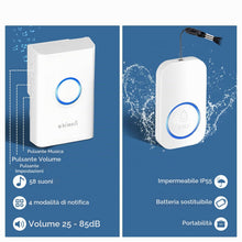 Carica l'immagine nel visualizzatore di Gallery, Allarme Anziani e Cercapersone Wireless – Pulsante SOS di Emergenza con Campanello da Interno e Monitoraggio Remoto per 