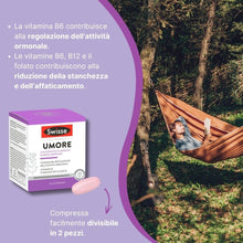 Carica l'immagine nel visualizzatore di Gallery, SWISSE Umore-Integratori con Vitamina B12 per Stanchezza e Supporto a Sistema Nervoso e Funzione Psicologica, Integrator