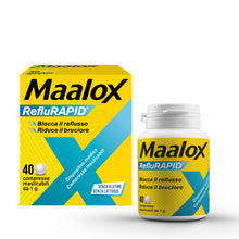 Carica l'immagine nel visualizzatore di Gallery, Maalox Reflurapid Reflusso Gastroesofageo e Bruciore, 40 Compresse