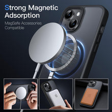 Carica l'immagine nel visualizzatore di Gallery, JETech Cover Magnetica Opaca per iPhone 13, Nero
