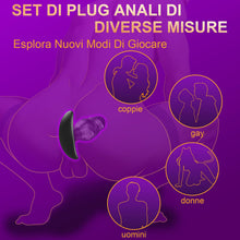 Carica l'immagine nel visualizzatore di Gallery, 4PCS Plug Anale Dilatatore Donna Uomo Dildo Anale Dilatatore