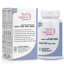 Carica l'immagine nel visualizzatore di Gallery, NMN Ageless Lycomplex | Integratore Anti Invecchiamento e Antiossidante | Formula con β-Nicotinamide Mononucleotide, Res