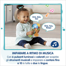 Carica l'immagine nel visualizzatore di Gallery, VTech Le Magiche Maracas Luminose, Strumento Bilingue per Bambini, Giocattolo per Neonati in Italiano e Inglese, Libro N