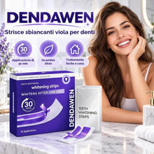 Carica l'immagine nel visualizzatore di Gallery, DENDAWEN Strisce Sbiancanti Denti Viola, 28 Strisce (14 Trattamenti), Senza Perossido, Correttore dei Toni Gialli, 30 Mi