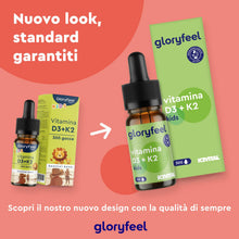 Carica l'immagine nel visualizzatore di Gallery, Vitamina D3 Bambini, D3 K2 Gocce, Eletto PRODOTTO DELL'ANNO 2025, Integratore Vitamina D3 500 U.I. vegetale da Licheni +