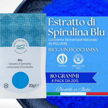 Carica l'immagine nel visualizzatore di Gallery, Severino Becagli Spirulina Blu in Polvere, Colorante Alimentare Naturale