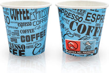 Carica l'immagine nel visualizzatore di Gallery, COFFISANO 200 Bicchierini da Caffè Colorati | Bicchieri in Cartoncino da 75 ml per Espresso Tè Bevande Usa e Getta in Mo