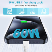 Carica l'immagine nel visualizzatore di Gallery, Cavo iPhone 15 16 17 18 3M, Cavo USB Type-C 3 Metri Cavo USB C USB C, 60W Cavo Type C to Type C Cavetto Nylon Cavi Tipo 