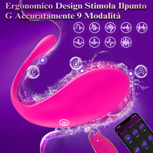 Carica l'immagine nel visualizzatore di Gallery, Vibratoreper Donna Professionale Ovetto Vibrante Donna Telecomando con App 9 Modalità Sexytoysys Coppia Vibratore per Vi
