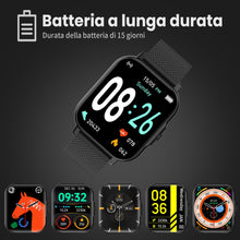 Carica l'immagine nel visualizzatore di Gallery, Smartwatch Uomo Donna, 1,85'' Orologio Fitness con Sonno Cardiofrequenzimetro, Smart Watch con Funzione di Notifica dei 