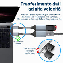 Carica l'immagine nel visualizzatore di Gallery, MMOBIEL Cavo OTG USB-C a USB Femmina 3.0 - Trasporto Dati a 5 Gbps