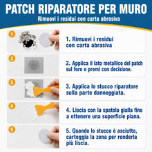 Carica l'immagine nel visualizzatore di Gallery, Stucco per Muro Bianco Pronto, 250g Stucco Muro per Buchi, Crepe, Sfogliature &amp; Graffiti, Con Patch per Cartongesso, Spa