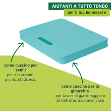 Carica l'immagine nel visualizzatore di Gallery, Windhager 06254 - Cuscino per ginocchia, 40 x 29 x 4 cm, colore: Turchese