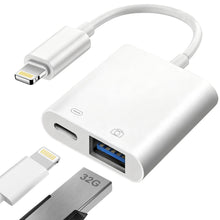 Carica l'immagine nel visualizzatore di Gallery, [Certificato Apple MFi]Adattatore Lightning a USB OTG per iPhone 14/13/12/11, Adattatore Fotocamera da Lightning a USB c