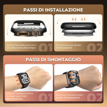 Carica l'immagine nel visualizzatore di Gallery, 2 Pezzi Cover con Vetro Temperato per Apple Watch Series 12 46mm