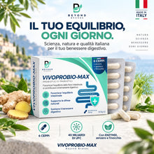 Carica l'immagine nel visualizzatore di Gallery, VIVOPROBIO-MAX Fermenti Lattici Probiotici e Prebiotici 40 Miliardi CFU