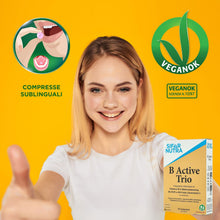 Carica l'immagine nel visualizzatore di Gallery, Sifar Nutra B Active Trio | B12 (metilcobalamina), folato e B6 (P5P) | vegano | assorbimento elevato | dose elevata | l'