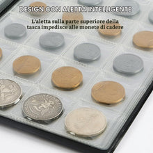 Carica l'immagine nel visualizzatore di Gallery, Vicloon Album per Monete da 200 Tasche, Libro per Collezionare Monete con 10 Pagine, Portamonete Con Tasche 45x45mm per 