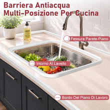 Carica l'immagine nel visualizzatore di Gallery, alophoty Barriera Doccia Ferma Acqua Silicone, 100 cm, Bianco