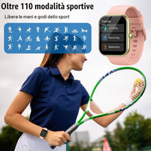 Carica l'immagine nel visualizzatore di Gallery, 2026 Nuovo Smartwatch Uomo Donna, 100+ Sportive Fitness Tracker con Sonno Contapassi Cardiofrequenzimetro, 1.96" Smartwa
