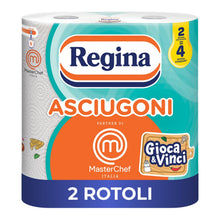 Carica l'immagine nel visualizzatore di Gallery, Regina Asciugoni, 2 Rotoli di Carta Cucina a 2 Veli