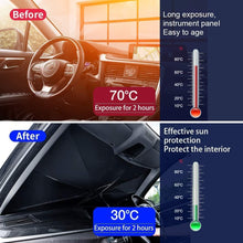 Carica l'immagine nel visualizzatore di Gallery, Parasole Auto -Ombrello Parasole Pieghevole per Parabrezza Interni Macchina,Schermo Anti-Uv per Automobile, Telo Protegg