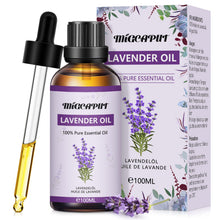 Carica l'immagine nel visualizzatore di Gallery, MIGCAPUT Olio Essenziale di Lavanda 100ML, Olio di Lavanda di Grado Terapeutico, 100% Naturale Oli Essenziali di Aromate