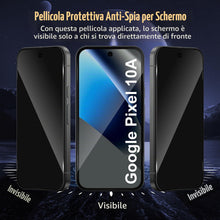 Carica l'immagine nel visualizzatore di Gallery, Privacy Vetro Temperato per Google Pixel 10A, Privacy Pellicola Protettiva+ Fotocamera Protector Film,2+2 Pezzi 9H Anti-