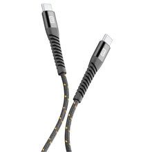 Carica l'immagine nel visualizzatore di Gallery, cellularline TETRAFORCE Cavo Ultra-Resistente USB-C to USB-C 120 cm, Nero