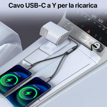 Carica l'immagine nel visualizzatore di Gallery, KiwiBird sdoppiatore USB C 1 a 2, sdoppiatore cavo usbc 1 femmina 2 maschio