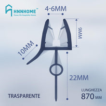 Carica l'immagine nel visualizzatore di Gallery, HNNHOME Guarnizione Doccia Sottoporta Box Doccia Vetro 4-6mm Gap 22mm
