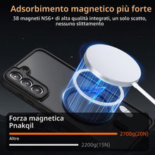 Carica l'immagine nel visualizzatore di Gallery, Pnakqil Magnetica Cover per Samsung Galaxy S21 5G Compatibile con MagSafe con 2 Vetro Temperato,Custodia Traslucida Opac