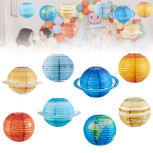 Carica l'immagine nel visualizzatore di Gallery, Lanterne da Interno da Arredo Pianeti Sistema Solare Bambini Lanterne Cinesi 8 Pz Pianeti Lanterna Cinese Carta Colorate