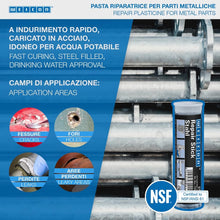 Carica l'immagine nel visualizzatore di Gallery, Weicon Barretta Acciaio, 2 Componenti Adesivo Speciale Per Parti Metalliche, 57G