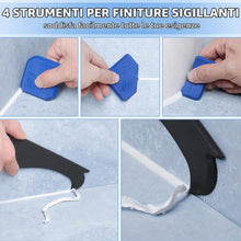 Carica l'immagine nel visualizzatore di Gallery, [Upgrade] 3 in 1 Raschietto Spatola per Silicone Raschietto, LINKINNO Strumenti per Calafataggio Rimozione Tira del Sili