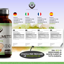 Carica l'immagine nel visualizzatore di Gallery, EN Serenoa Repens 320mg con Zinco, Saw Palmetto Prostata, 180 Capsule