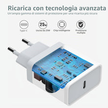 Carica l'immagine nel visualizzatore di Gallery, Caricatore di ricarica rapida per iPhone 16/16 Pro/16 Pro Max/16 Plus/15/15 Pro/15 Pro Max/15 Plus, 25 W USB C rapida sp