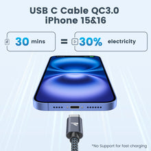 Carica l'immagine nel visualizzatore di Gallery, RAMPOW Cavo USB Type-C, Cavo USB C 3A QC3.0 USB A a USB C per iPhone 18 Pro