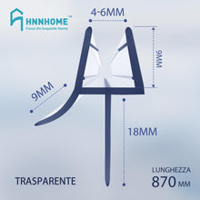 Carica l'immagine nel visualizzatore di Gallery, HNNHOME Guarnizione Doccia Sottoporta Box Doccia Vetro 4-6mm Gap 18mm, 87cm