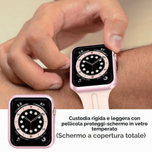 Carica l'immagine nel visualizzatore di Gallery, Simpeak 4 Pezzi Cover Compatibile con Apple Watch SE3/ SE2 /SE/Series 6/5/4 40 mm, Custodia Rigida con Vetro Temperato H