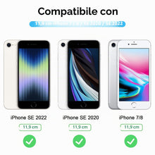 Carica l'immagine nel visualizzatore di Gallery, YLK Custodia Trasparente per iPhone SE 3/2 (2022/2020), iPhone 8/7, Morbida in Silicone TPU, Sottile, Protezione Schermo