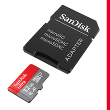 Carica l'immagine nel visualizzatore di Gallery, SanDisk Ultra 32 GB microSDHC Memory Card + SD Adapter with A1 App Performance Up to 120 MB/s, Class 10, U1, SDSQUA4-032
