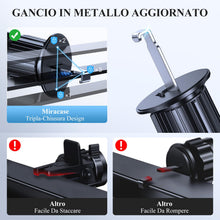 Carica l'immagine nel visualizzatore di Gallery, miracase Porta Cellulare Auto [Gancio Metallico] Supporto Telefono Auto 360° Regolabile, Porta Telefono Auto Ideale Per 