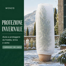 Carica l'immagine nel visualizzatore di Gallery, WENZO Telo Antigelo per Piante, 1 Cappuccio TNT 150 × 360 cm, Bianco