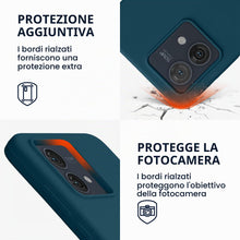 Carica l'immagine nel visualizzatore di Gallery, kwmobile Cover per Motorola Moto G84 5G Custodia - Back Case per Smartphone in Silicone TPU - Protezione Gommata - petro