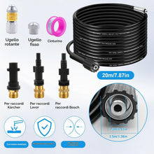 Carica l'immagine nel visualizzatore di Gallery, 20M Tubo di Sonda Sturatubi per Idropulitrici Kärcher K2 K3 K4 K5 K6 K7 Sonda Sturatubi per Idropulitrice, Kit Buse di P